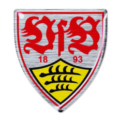 VfB Stuttgart Aufkleber - 3D Logo farbig - Sticker | Autoaufkleber