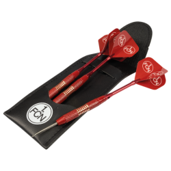 1. FC Nürnberg Steeldarts ROT Dartpfeile mit Etui und Flights Dart Pfeile FCN