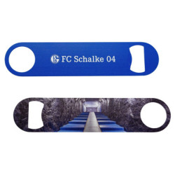 FC Schalke 04 Flaschenöffner - Spielertunnel - Edelstahl | Öffner | Kapselheber S04