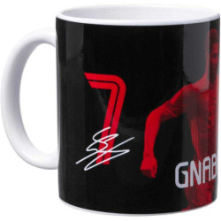 FC Bayern München Tasse - Gnabry - schwarz Signatur Kaffeetasse, Mug FCB