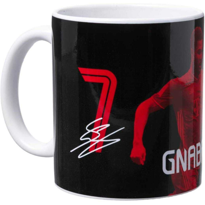 FC Bayern München Tasse - Gnabry - schwarz Signatur Kaffeetasse, Mug FCB