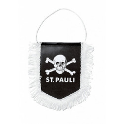 FC St. Pauli  Autobanner - Totenkopf - schwarz Auto Wimpel Banner Autowimpel