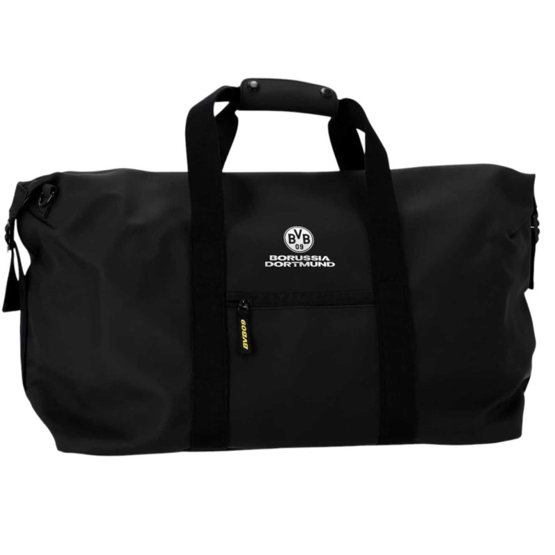Borussia Dortmund Reisetasche - Logo silber | Tasche | schwarz | Sporttasche | Weekender | BVB 09
