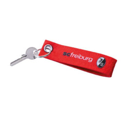 SC Freiburg Schlüsselanhänger - Filz rot - Anhänger Keychain