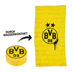 Borussia Dortmund Zauberhandtuch - Gelbe Mauer - Magisches Handtuch BVB 09