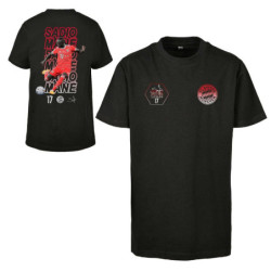 FC Bayern München Kinder T-Shirt Schriftzüge - Sadio Mané - schwarz kids Shirt FCB - diverse Größen