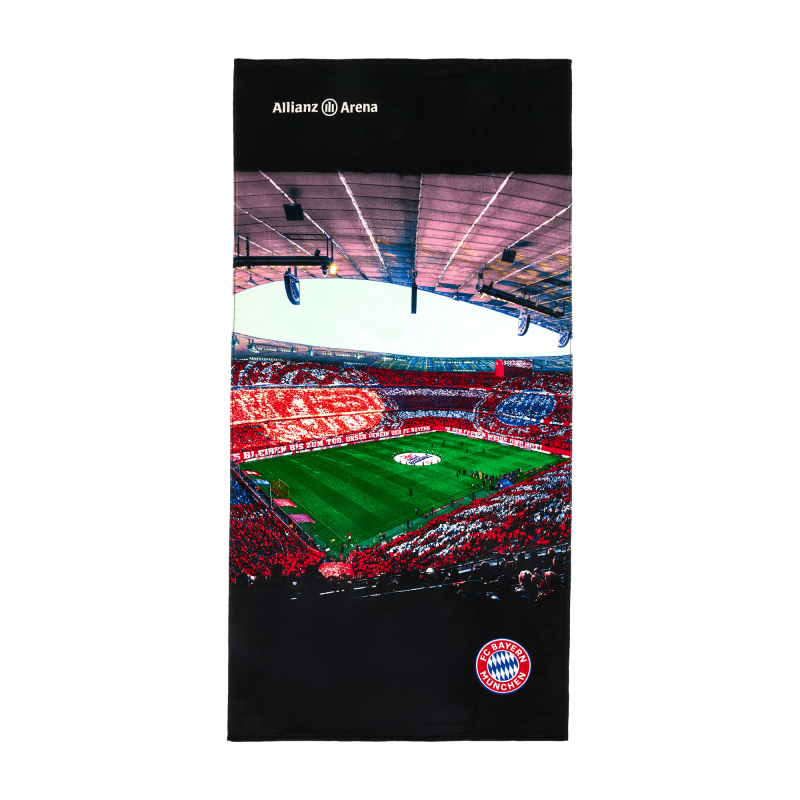FC Bayern München Strandtuch - Allianz Arena - 90 x 180 cm Badetuch Duschtuch Handtuch FCB