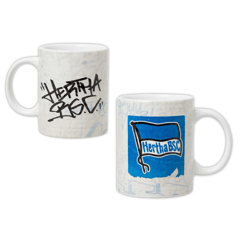 Hertha BSC Berlin Tasse - Graffiti - Kaffeetasse Kaffeebecher HBSCB