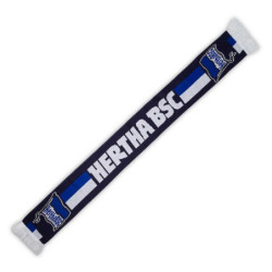 Hertha BSC Berlin Schal - Blau-Weiss-Streifen - navy Fanschal HBSCB