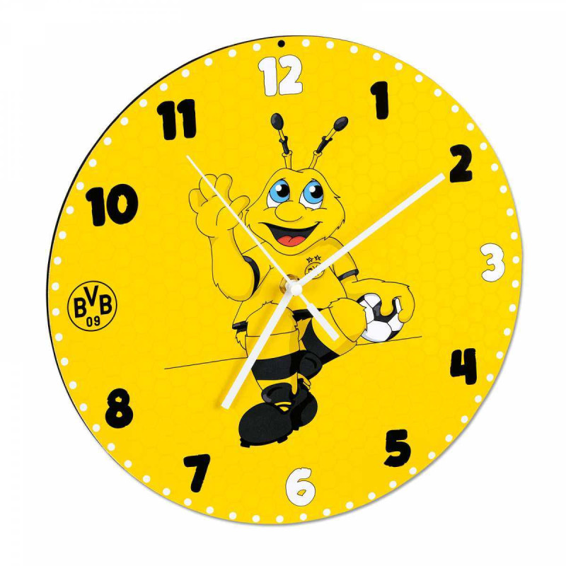 Borussia Dortmund Wanduhr - Emma - Uhr  Ø 30 cm BVB 09