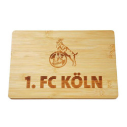 1. FC Köln Holzbrettchen - Logo - Bambus Schneidebrett Frühstücksbrettchen