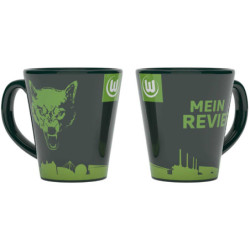 VfL Wolfsburg Tasse - Wolf Mein Revier - Kaffeetasse Becher