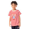 FC Bayern München Kinder T-Shirt Essential rot-weiß gestreift Shirt Kids FCB - Gr. 152 und 164 verfügbar