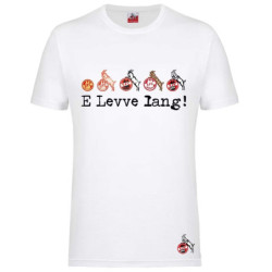 1. FC Köln T-Shirt - Vereinsstr. - weiß unisex Shirt  - diverse Größen