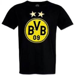Borussia Dortmund T-Shirt - Logo - Erwachsene schwarz Shirt BVB 09 - Gr. S bis 3 XL