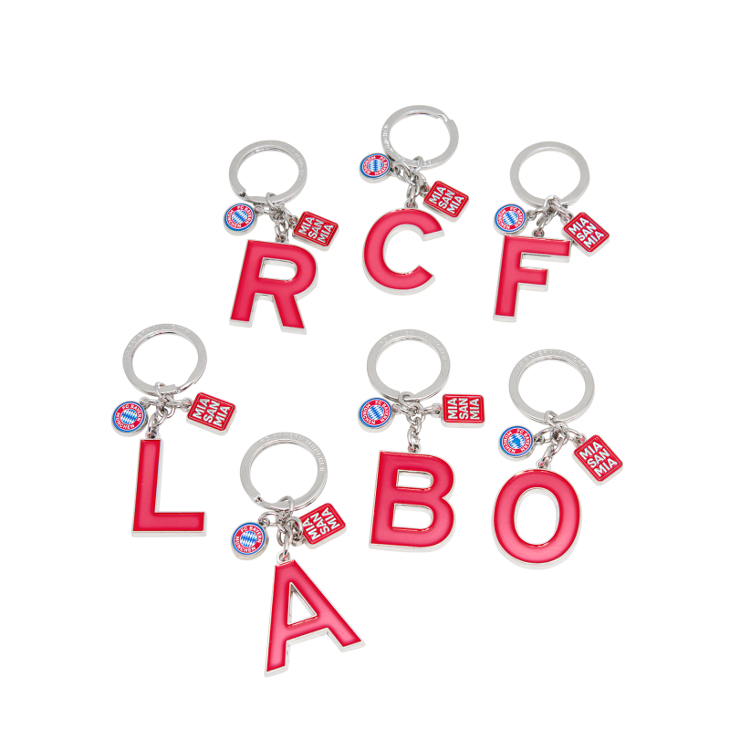 FC Bayern München Schlüsselanhänger Buchstaben Mia San Mia A-Z Anhänger FCB
