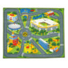 Borussia Dortmund Spielteppich 100 x 120 cm, Kinder Straßenteppich, Teppich BVB 09
