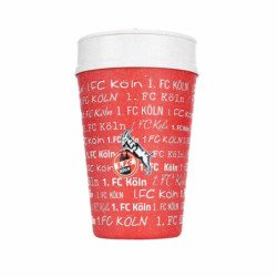 1. FC Köln ISO TO GO Becher Allover rot Kaffeebecher Thermobecher