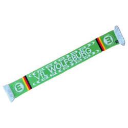 VfL Wolfsburg Schal - VFL - grün-weiß | Retro | Fanschal | Strickschal