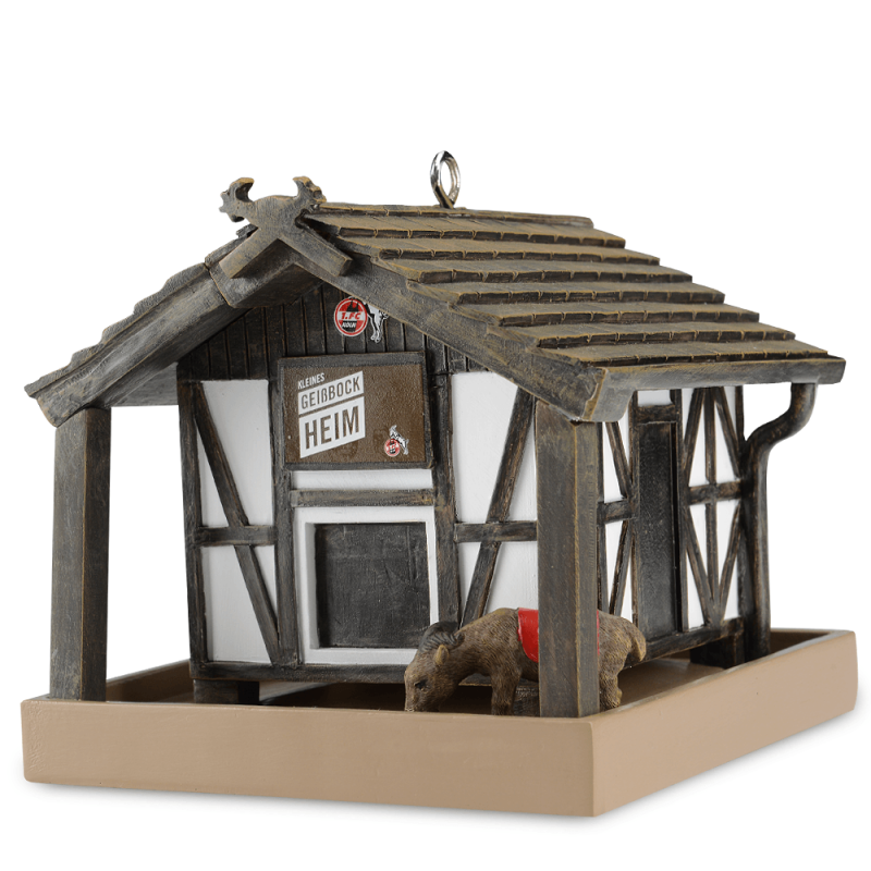 1. FC Köln Vogelhaus - Kleines Geißbockheim - Futterstation, Futterhaus - plus Lesezeichen I love Köln