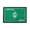 SV Werder Bremen Fußmatte - Moin - Türmatte, Fußabtreter, Matte - plus Lesezeichen I love Bremen
