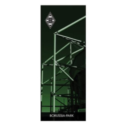 Borussia Mönchengladbach Zimmerfahne - Borussia-Park - Fahne Hochformat Bannerfahne BMG