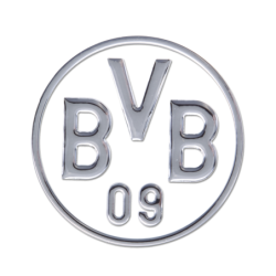 Borussia Dortmund 3D Autoaufkleber silber Aufkleber Sticker BVB 09