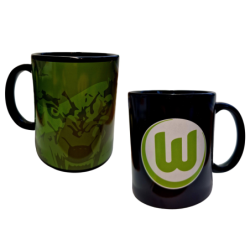 VfL Wolfsburg Zaubertasse - Wölfe - Tasse Kaffeetasse Magic Mug