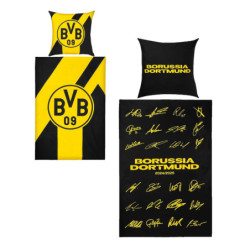 Borussia Dortmund Wende-Bettwäsche - Unterschriften 2024/25 - Bettwäsche Signature 135 x 200 cm BVB 09