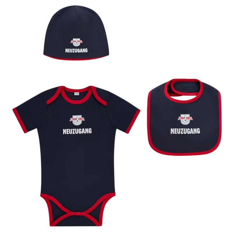 RB Leipzig Baby Set - Neuzugang - 3-teilig Geschenkset RBL - Gr. 50/56 bis 86/92