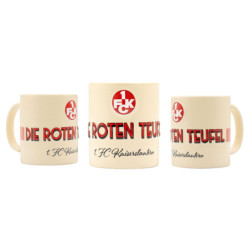 1. FC Kaiserslautern Tasse Relief - Die Roten Teufel - Retro | Kaffeetasse |FCK