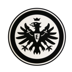 Eintracht Frankfurt Aufkleber -  Logo schwarz - Sticker Ø 9 cm |  Autoaufkleber SGE