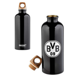 Borussia Dortmund Aluminium Trinkflasche schwarz SIGG Flasche 600 ml BVB 09