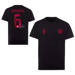 FC Bayern München T-Shirt - Joshua Kimmich - schwarz FCB Shirt, div. Größen