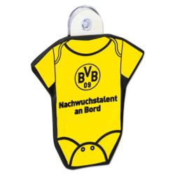 Borussia Dortmund Autoschild - Nachwuchstalent an Board - mit Saugnapf | Autoscheiben Hänger | BVB 09