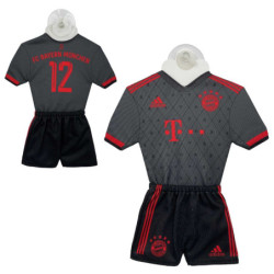 FC Bayern München Autotrikot 2022/23 Schwarz Mini Kit CL Auto Trikot mit Saugnapf FCB