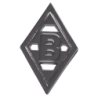 Borussia Mönchengladbach Aufkleber - 3D Chromlogo - silber | Sticker | Autoaufkleber BMG