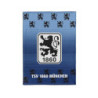 TSV 1860 München Flanelldecke - Logo - blau Kuscheldecke Decke