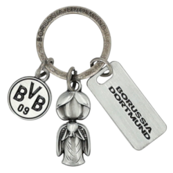 Borussia Dortmund Schlüsselanhänger Charms mit Schutzengel | Anhänger | BVB 09