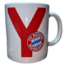 FC Bayern München Buchstaben Tasse - Y - Kaffeetasse Logo FCB