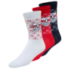 RB Leipzig Socken - Dots - 3er Set rot-weiß-dunkelblau RBL - Gr. 35-38 Bis 39-42