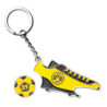 Borussia Dortmund Schlüsselanhänger - Fussballschuh mit Einkaufschip und Öffner - Anhänger keychain BVB 09