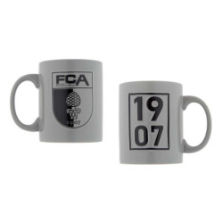 FC Augsburg Tasse Relief - 1907 - grau Kaffeetasse FCA