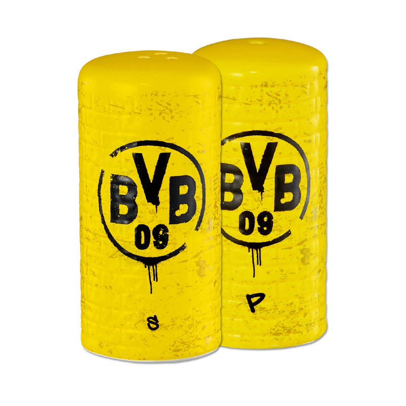 Borussia Dortmund Salz- und Pfefferstreuer - Gelbe Wand - Gewürzstreuer BVB 09