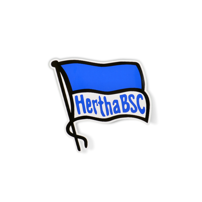 Hertha BSC Berlin Aufkleber - Logo mittel -  8.7 x 8.1 cm Sticker Autoaufkleber