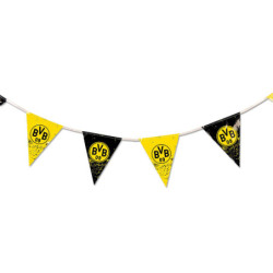 Borussia Dortmund Party Wimpelkette Logo schwarz-gelb ca. 4 m Wimpel BVB 09 Girlande