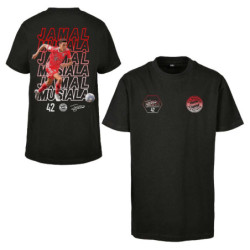 FC Bayern München Kinder T-Shirt Schriftzüge - Jamal Musiala - Gr. 116 schwarz Shirt FCB