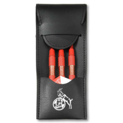 1. FC Köln Dartpfeile mit Etui und Flights | Steeldarts | Dart Pfeile