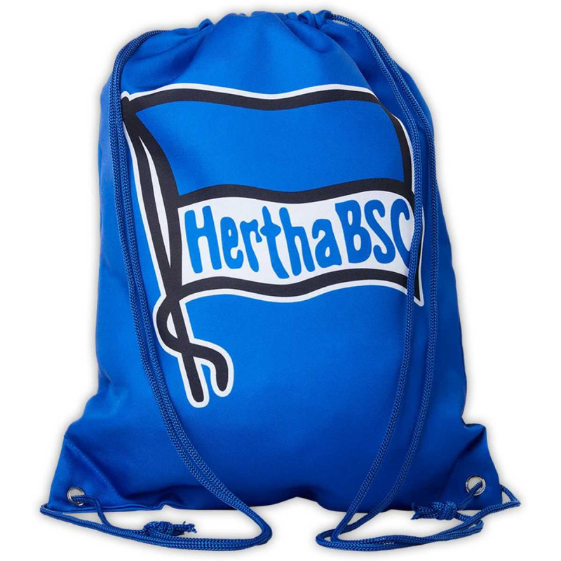 Hertha BSC Berlin Turnbeutel - Fahne - Blau | Sportbeutel | Rucksack | HBSCB