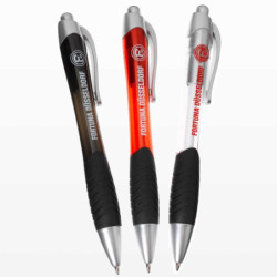 Fortuna Düsseldorf Kugelschreiber 3er-Set - schwarz transparent rot - Stift F95 Kuli